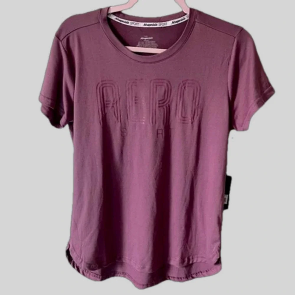 Aero Sport Workout Plum Top Womens Size Large